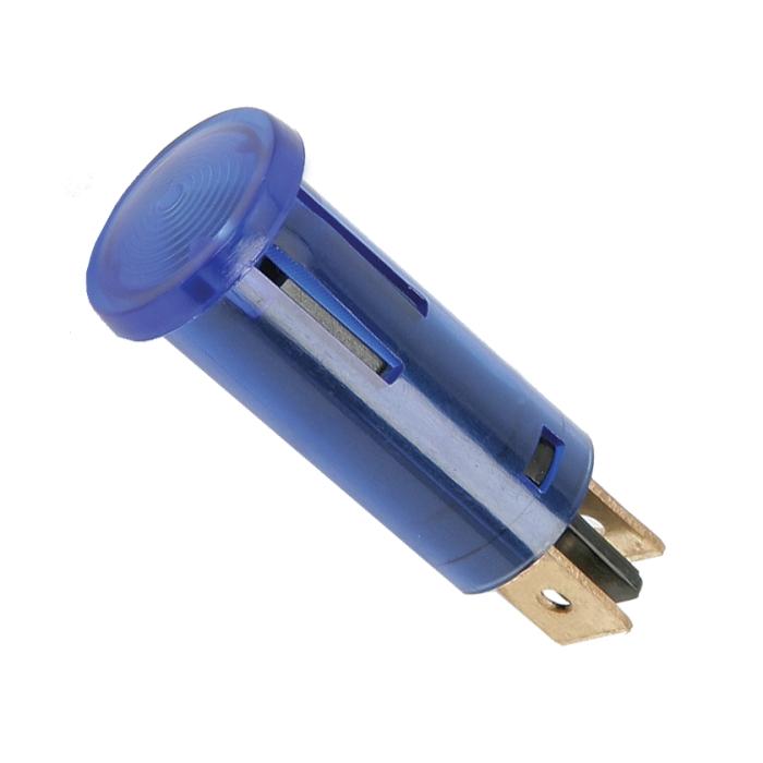 lumina de semnal 39x12 mm 230v lumina albastra led terminal 63mm 07920ke