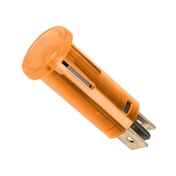 lumina semnal 12v lumina portocalie led 39x12 mm terminal 63mm 07921na