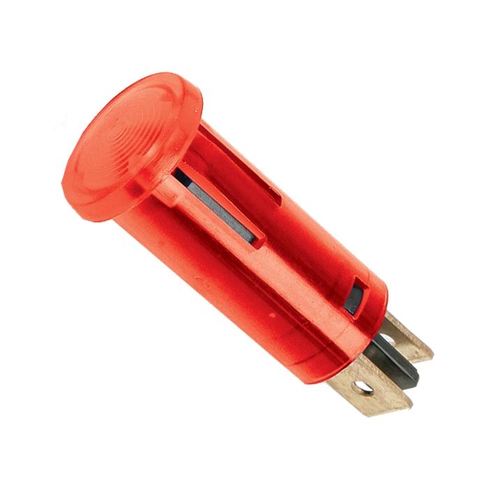 lumina semnal 230v lumina rosie led 39x12 mm terminal 63mm 07920pi