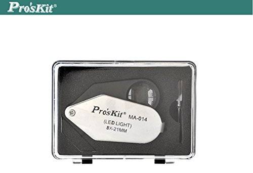 lupa 8x cu iluminare leduri 3x lrii30 3x ag12 proskit 3