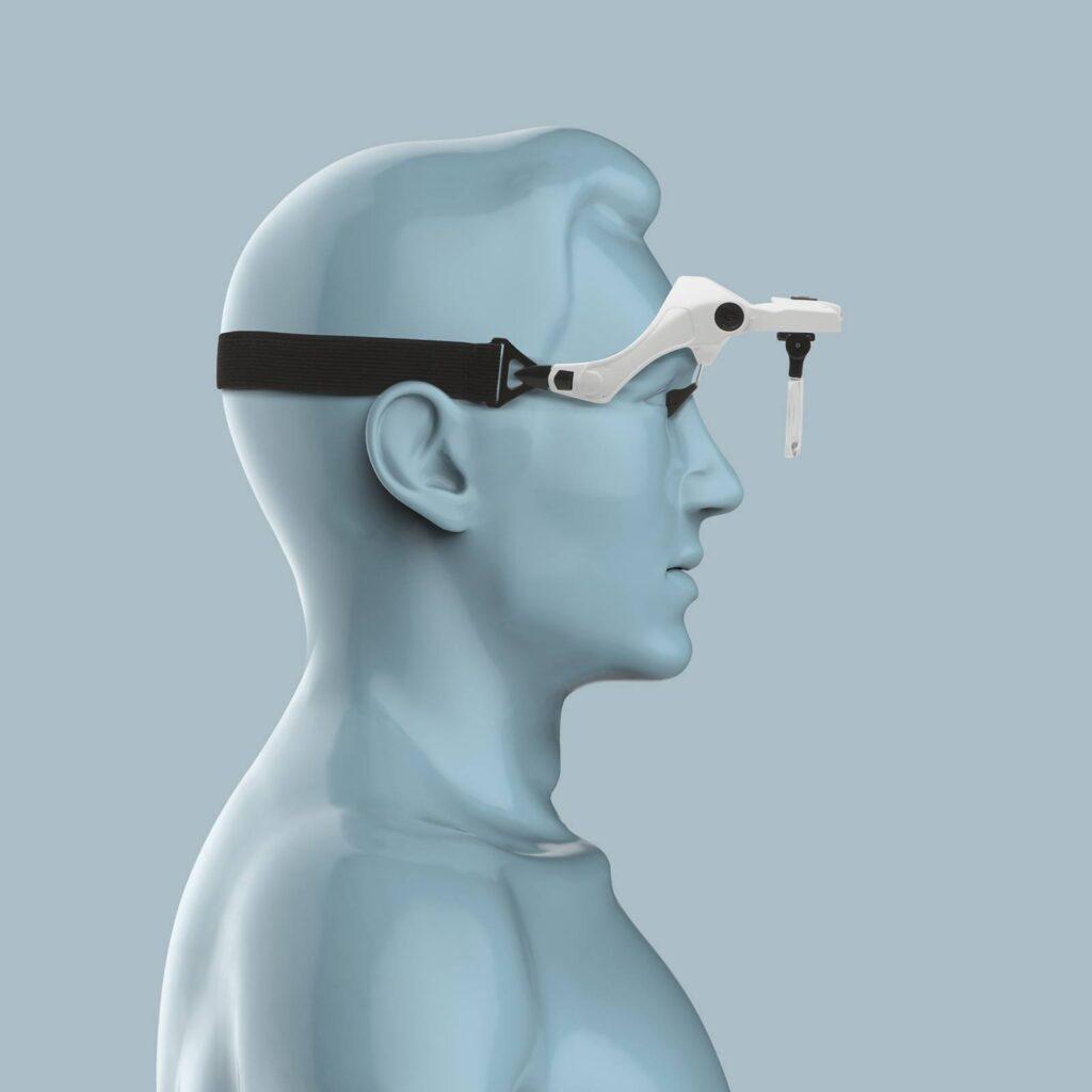 lupa de cap cu iluminare led lentila dubla handy 4