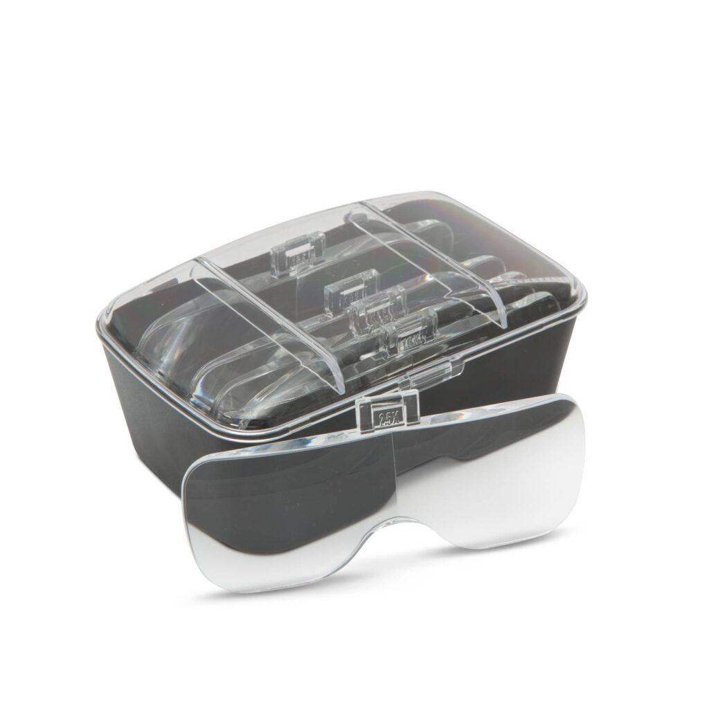 lupa de cap cu iluminare led lentila dubla handy 5