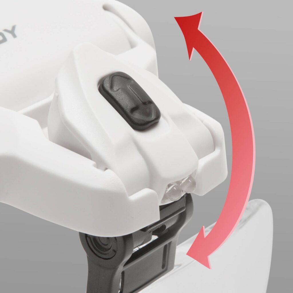 lupa de cap cu iluminare led lentila dubla handy 6