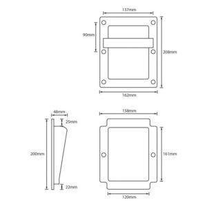 maner boxa 210x160x55mm 1