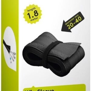manson de cabluri 18m textil flexibil 20 40mm negru goobay