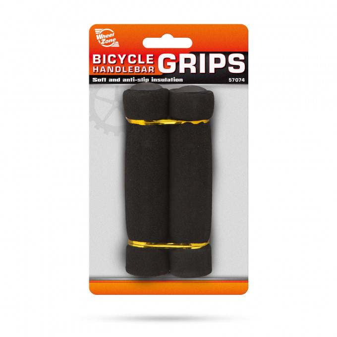 manson pentru ghidonul de biciclete din burete 130mm negru 2buc 1