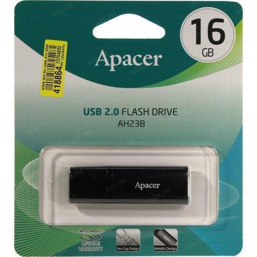 memorie flash usb 20 16gb negru apacer ah23b 4