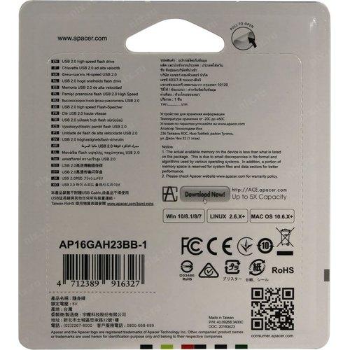 memorie flash usb 20 16gb negru apacer ah23b 5