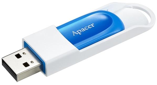 memorie flash usb 20 64gb retractabila albastru apacer ah23abe 2