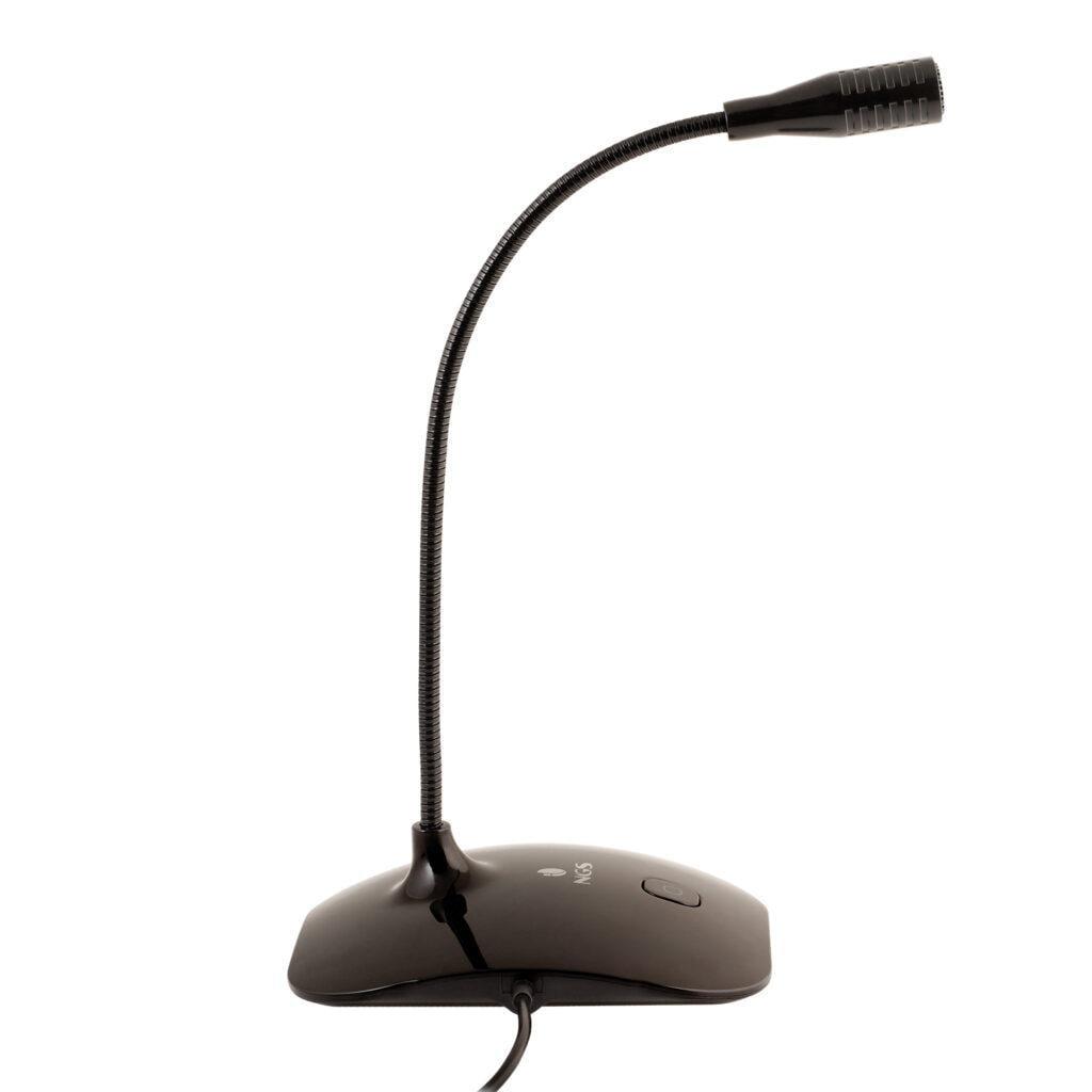 microfon de birou ngs ms115 35 mm 15m gat metalic flexibil negru 2