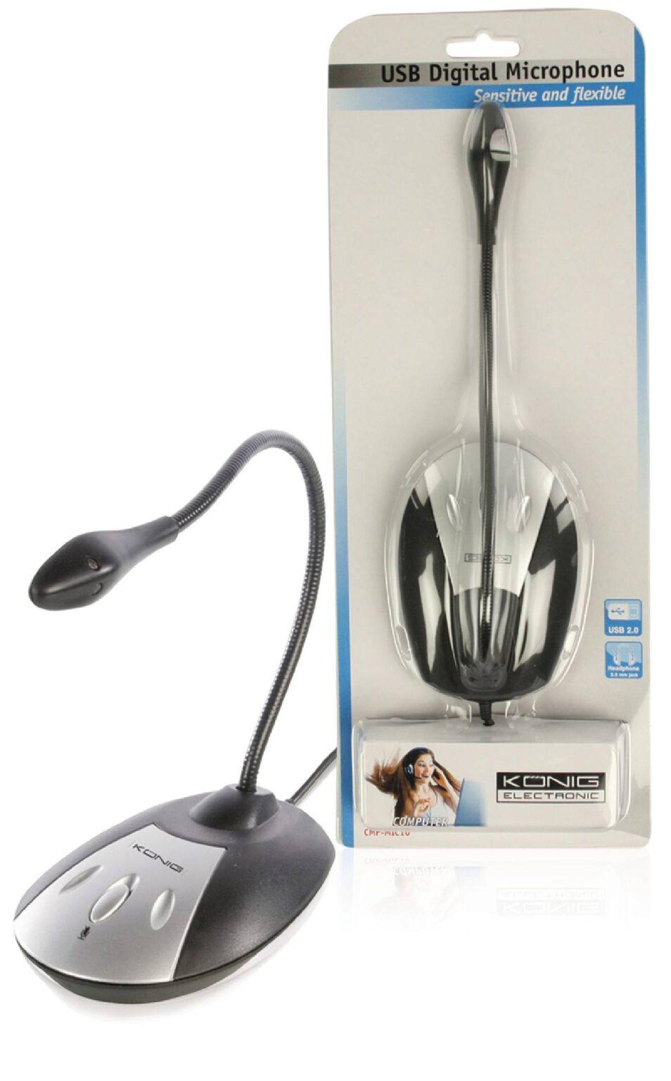 microfon flexibil usb 20 konig 2