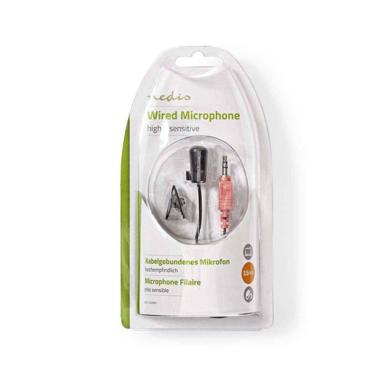 microfon lavaliera cu clip 35 mm jack nedis 4