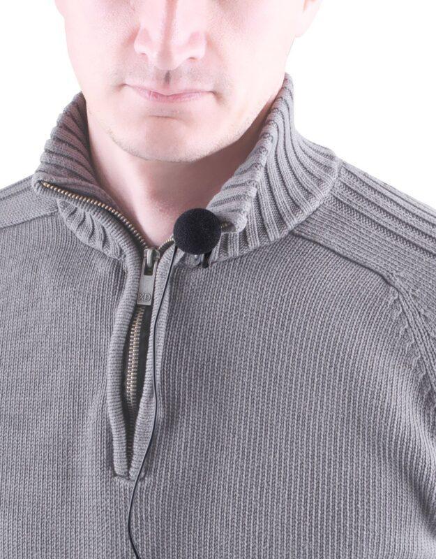 microfon lavaliera wireless cu clip vhf em 408 r trevi 2