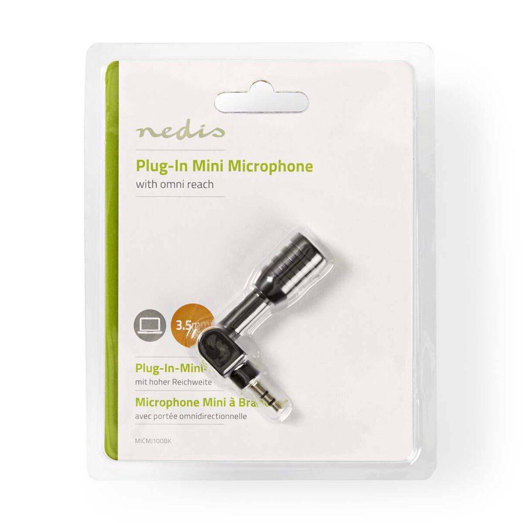 microfon mini jack 35 mm negru nedis 3