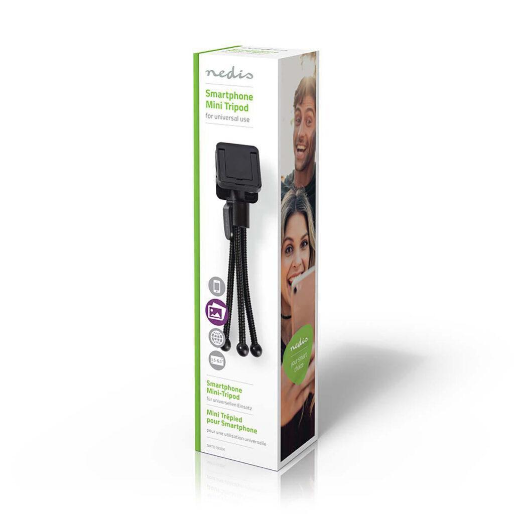 mini trepied flexibil nedis pentru smartphone 158cm negru 6