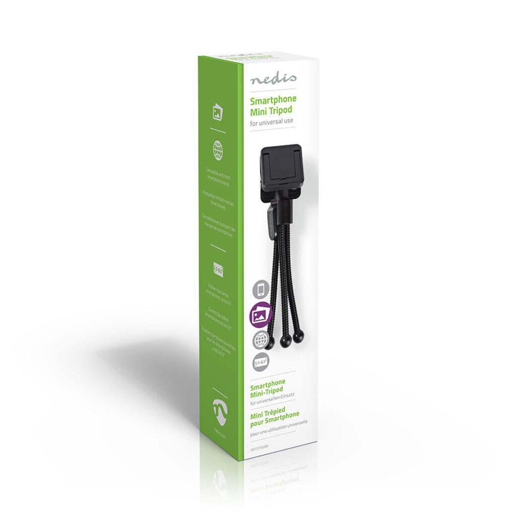 mini trepied flexibil nedis pentru smartphone 158cm negru 7