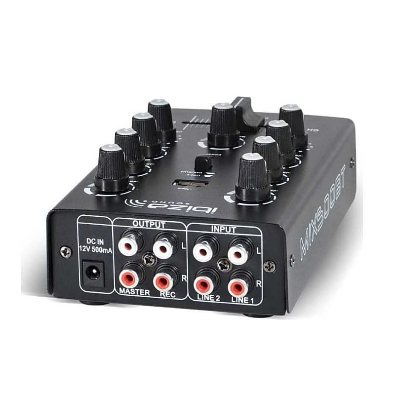 Mixer 2 Channel Usb Bluetooth Sound Ibiza Mix500bt