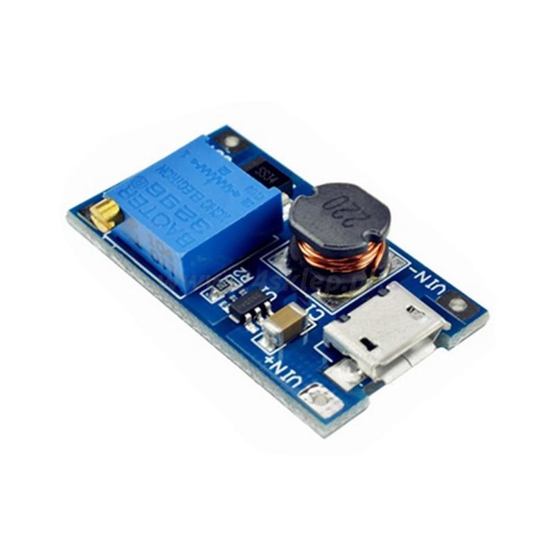 modul dc dc boost de 2a intrare 2 24v iesire pana la 28v