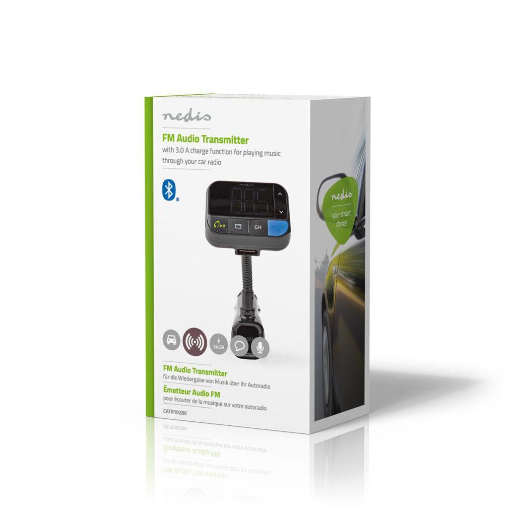 modulator fm nedis bluetooth microsd hands free control vocal 2x usb 14