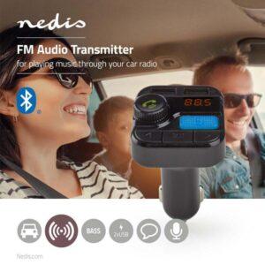 modulator fm nedis hands free bluetooth microsd control vocal 2x usb 1