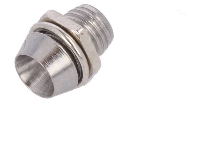 montura pentru led 3mm crom metal incastrat optosupply osm6 x 1