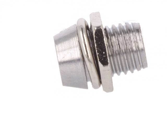 montura pentru led 3mm crom metal incastrat optosupply osm6 x 2