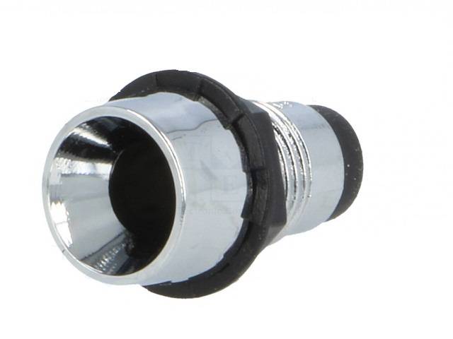 montura pentru led 5mm 8mm montare pe panou subtip concav sci r9 107 chrome 3