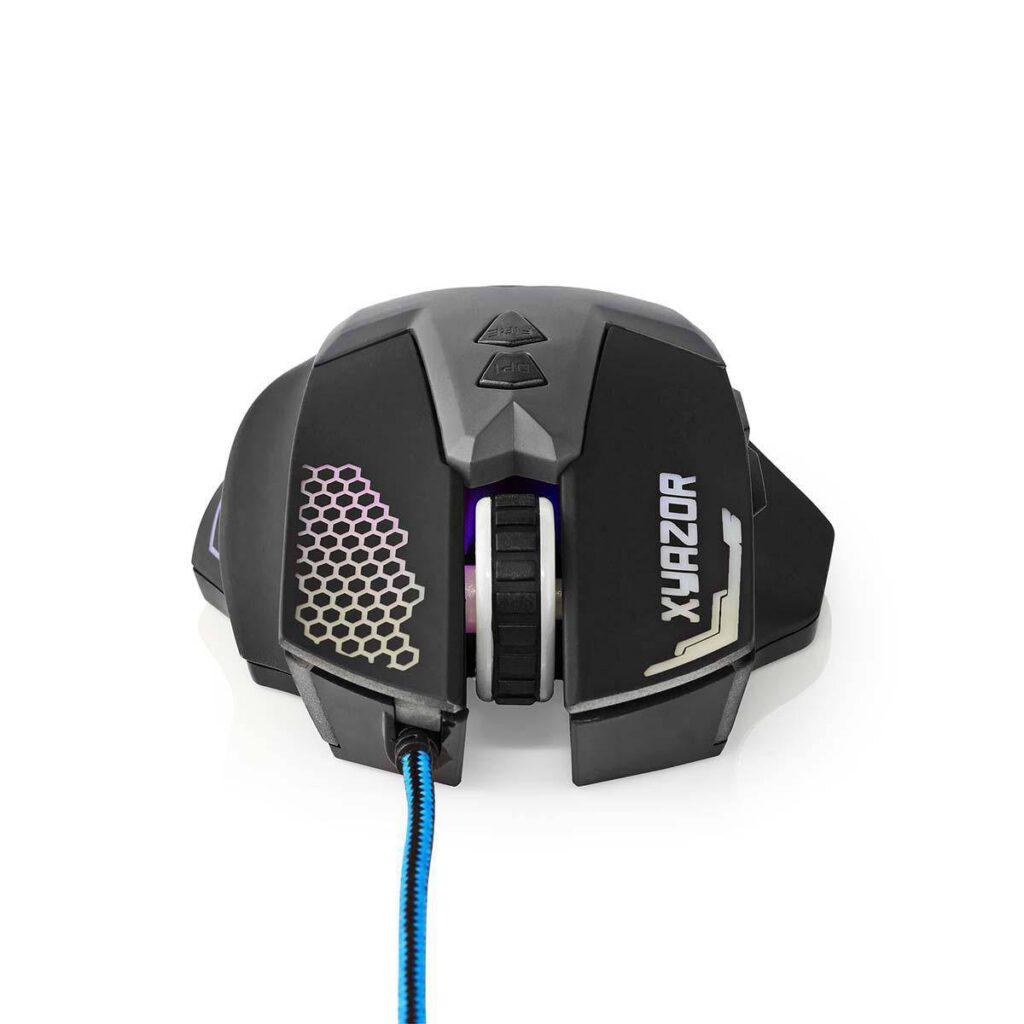 mouse gaming cu fir iluminat 2400dpi 7 butoane nedis 5