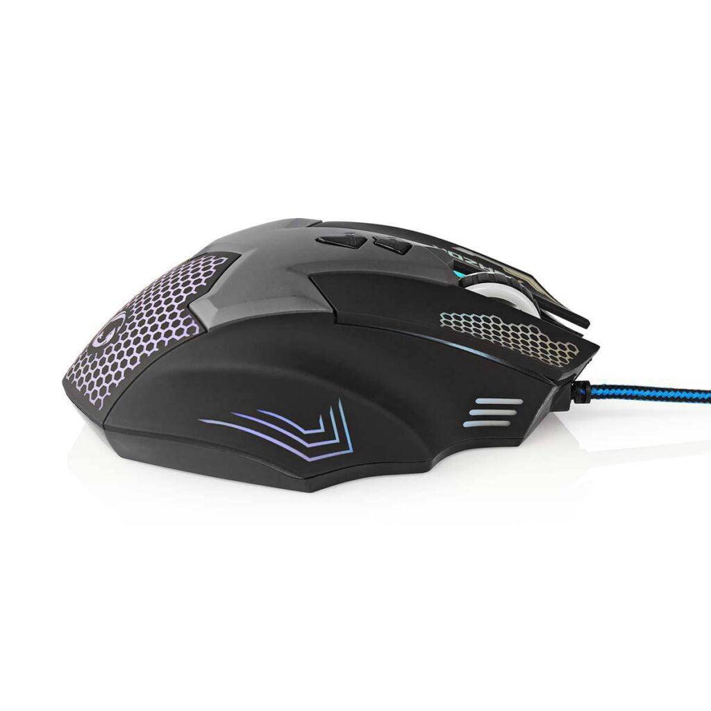 mouse gaming cu fir iluminat 2400dpi 7 butoane nedis 6