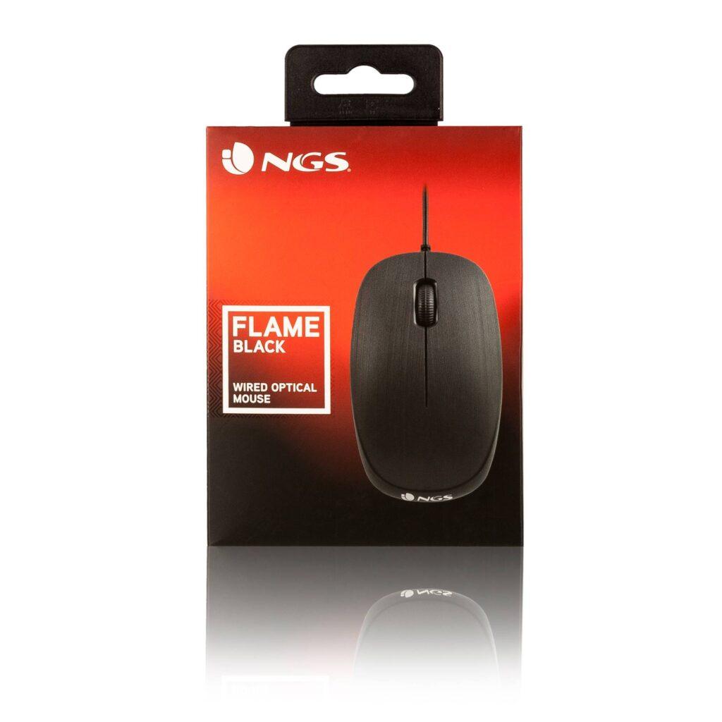 mouse optic 1000dpi usb negru flame ngs 5