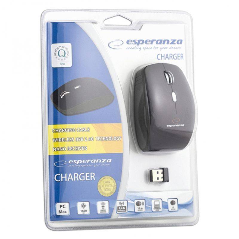 mouse optic 4d wireless charger esperanza 5