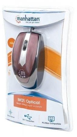 mouse optic usb 1000dpi maro 177979 manhattan 3