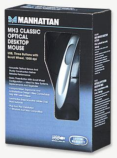 mouse optic usb 1000dpi negru 177016 manhattan 3