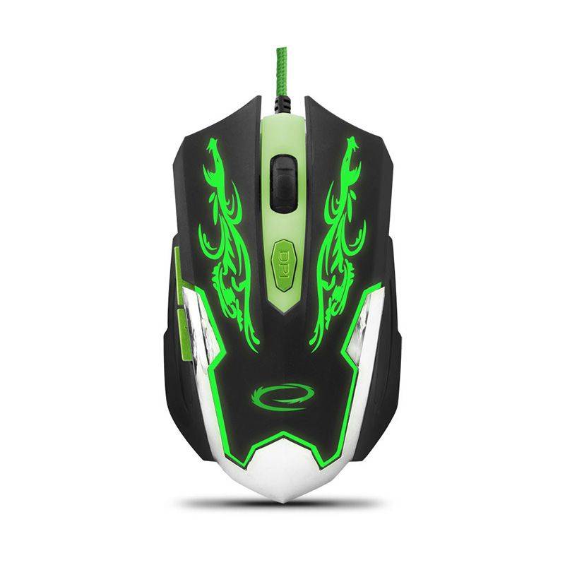 mouse optic usb gaming 800 1200 1600 2400dpi 6 butoane cyborg esperanza 2