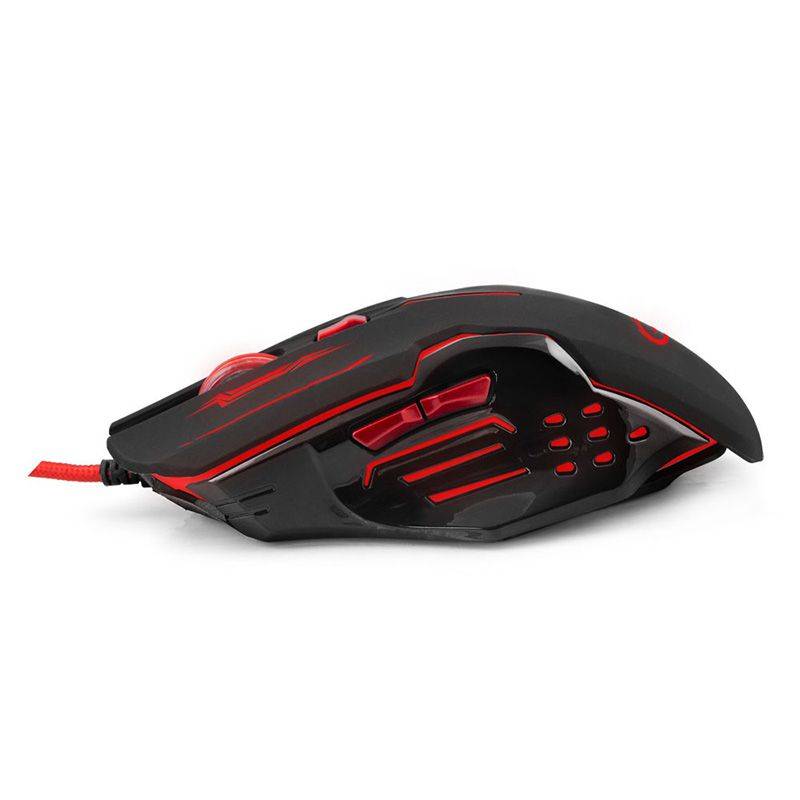 mouse optic usb gaming 800 12400 dpi 6 butoane rosu esperanza 1