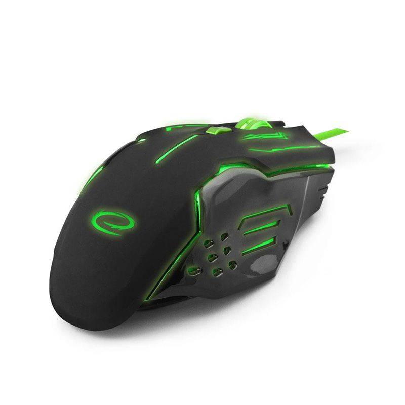 mouse optic usb gaming 800 2400dpi 6 butoane verde esperanza