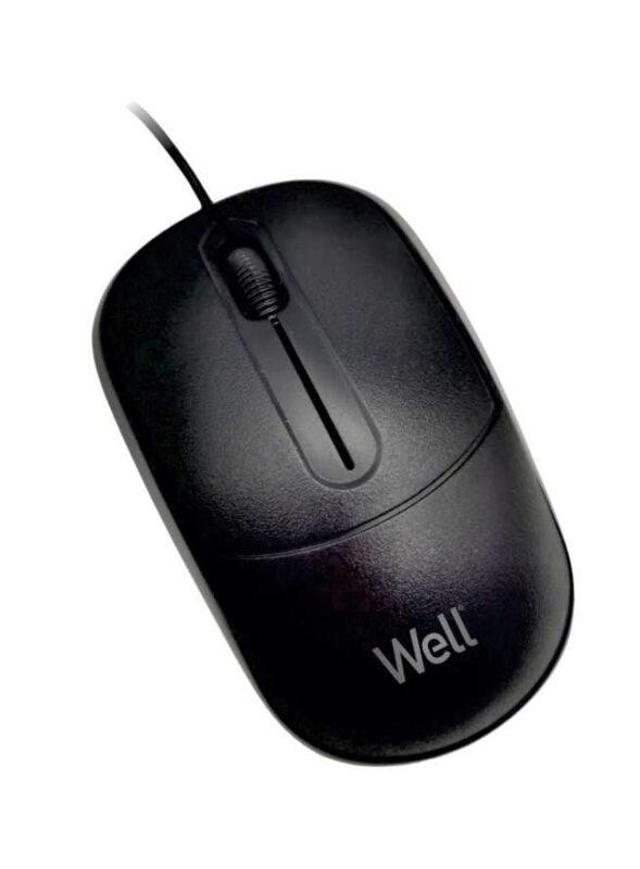 mouse optic well mu005 usb negru cu fir