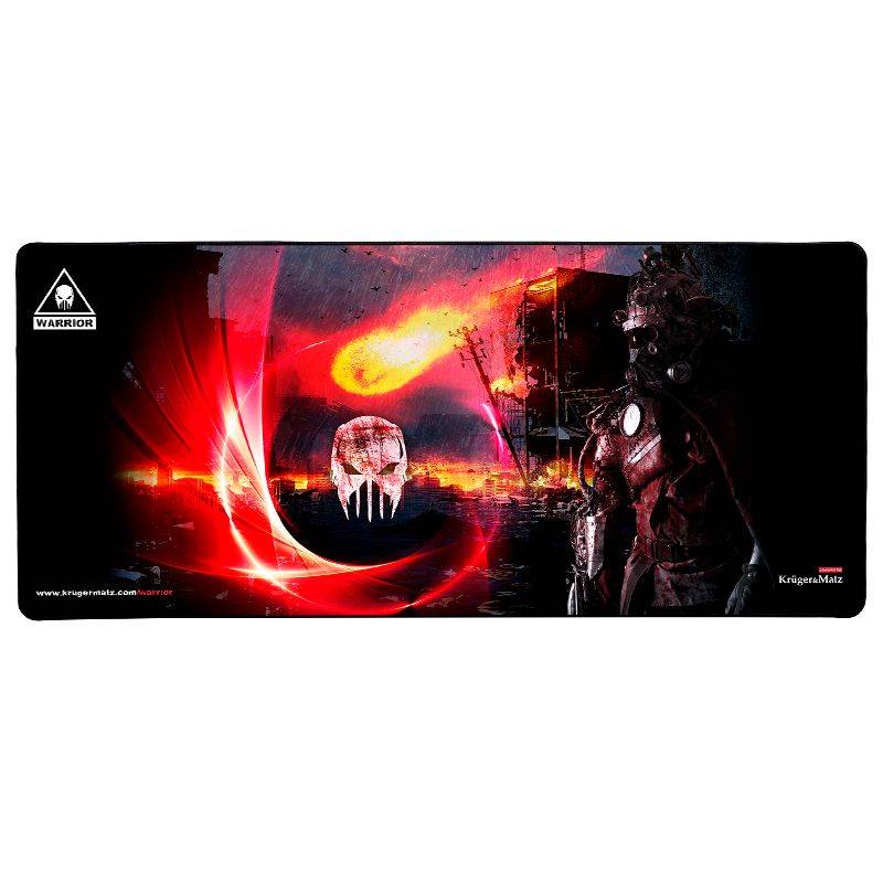 mouse pad and keyboard mat warrior krugermatz 890x400mm cauciuc anti alunecare