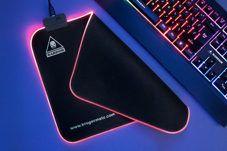 mouse pad gaming iluminat warrior km0766 krugermatz 3