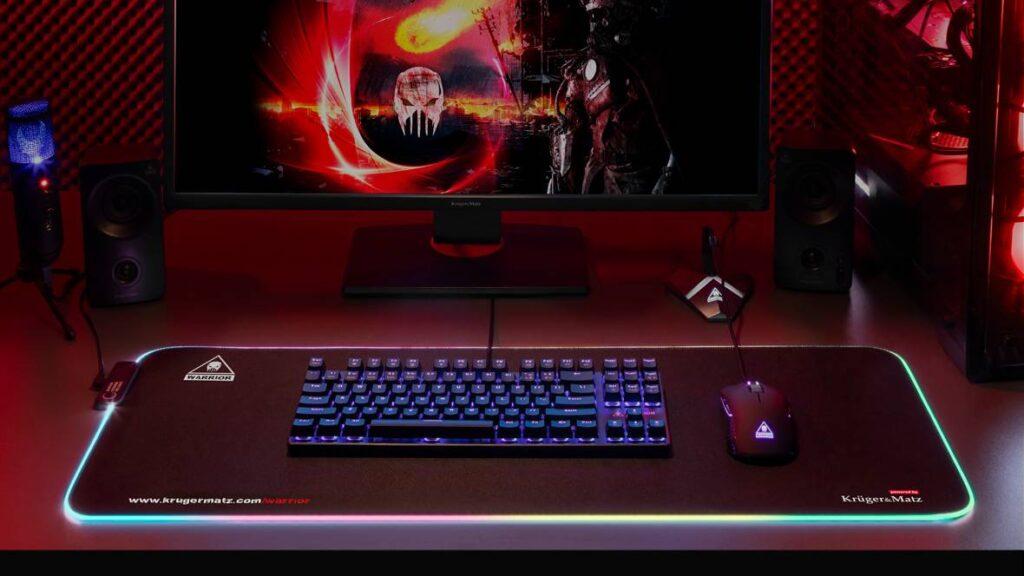 mouse pad gaming iluminat warrior krugermatz 2