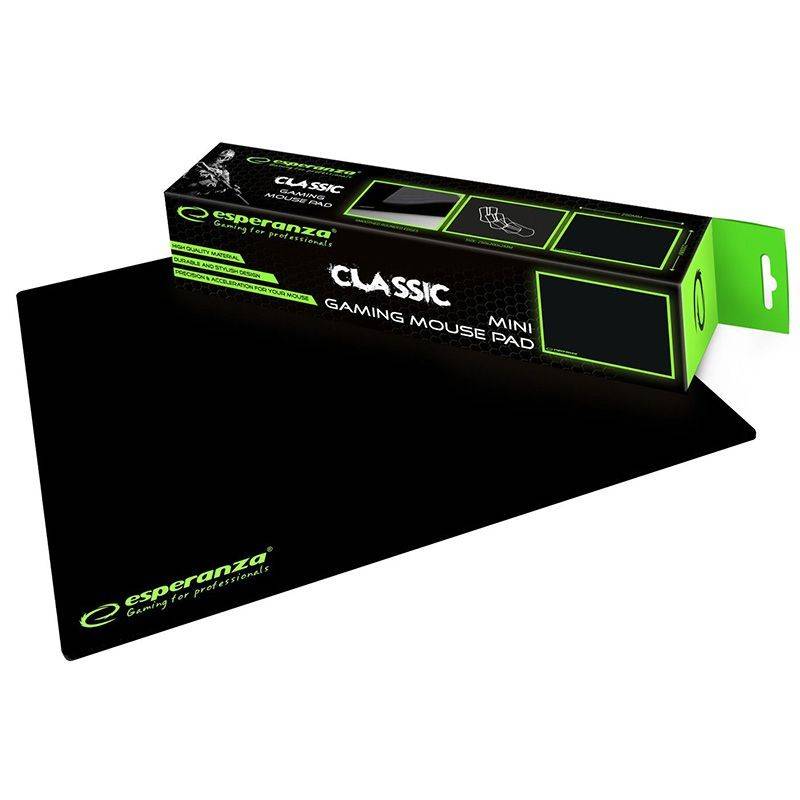 mouse pad gaming negru 30x24cm esperanza 1