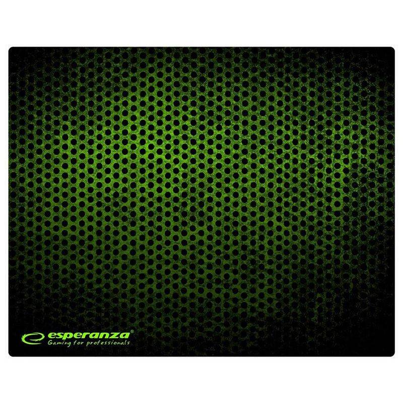 mouse pad gaming verde 40x30cm esperanza