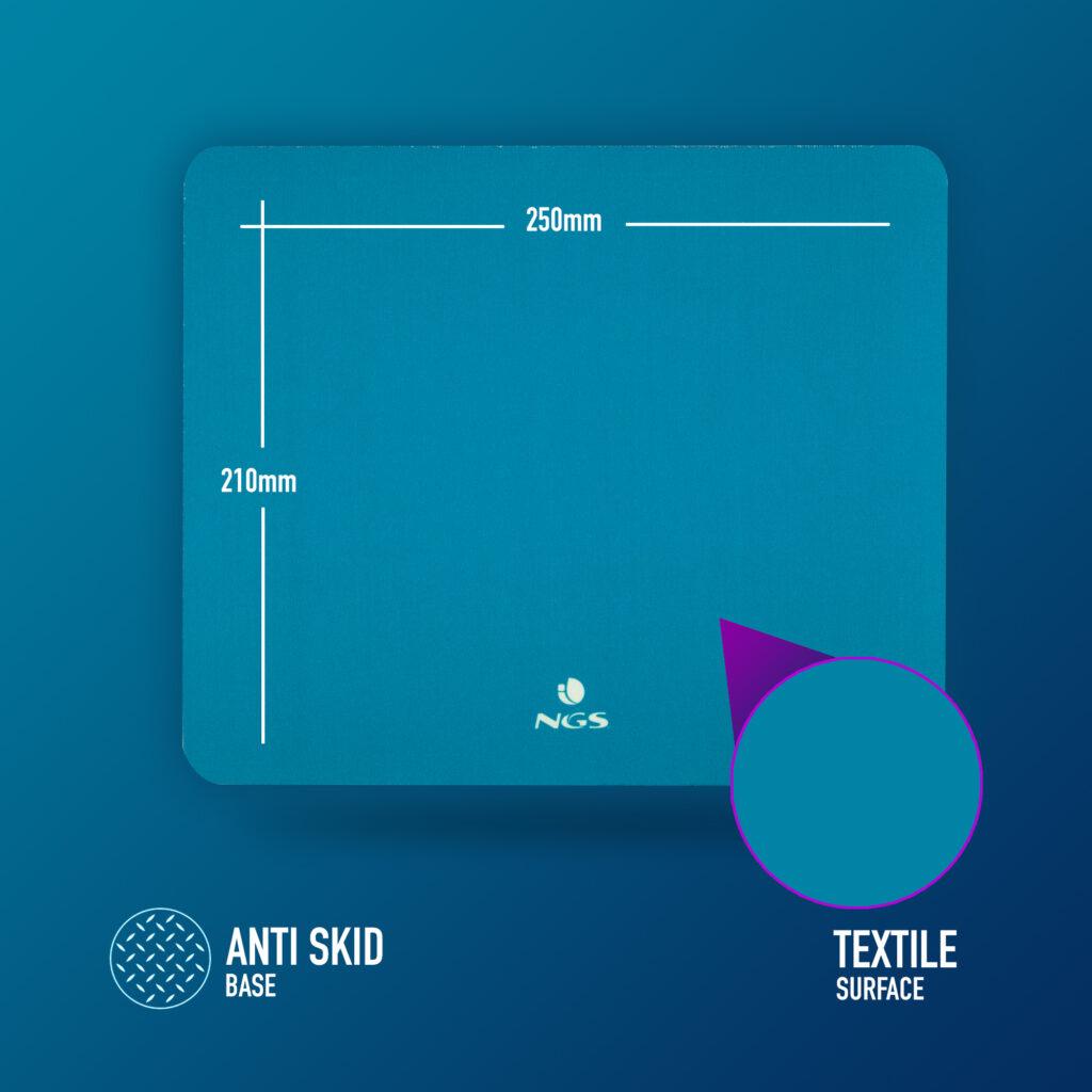 mouse pad ngs kilim blue 250x210mm albastru 1
