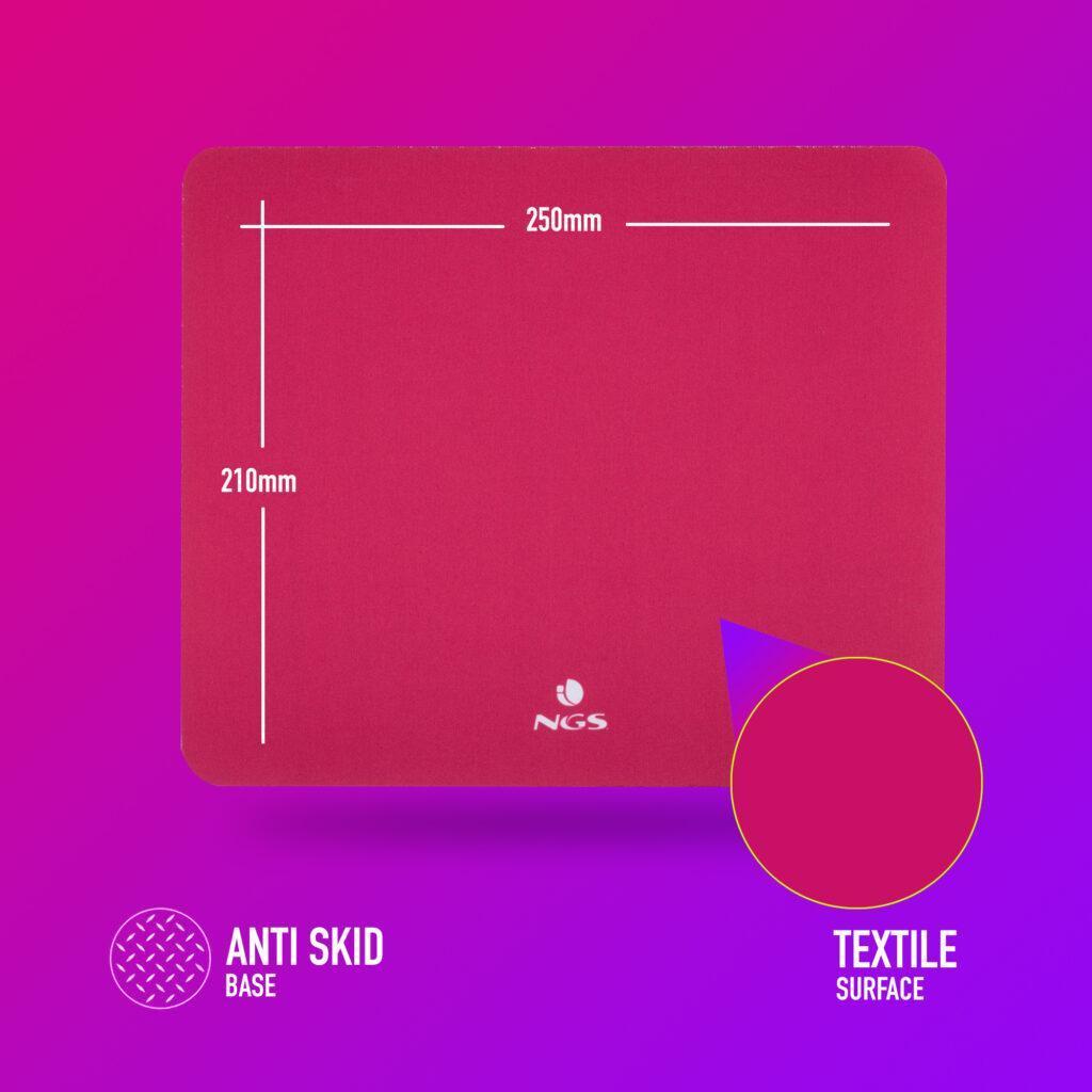 mouse pad ngs kilim pink 250x210mm roz 1