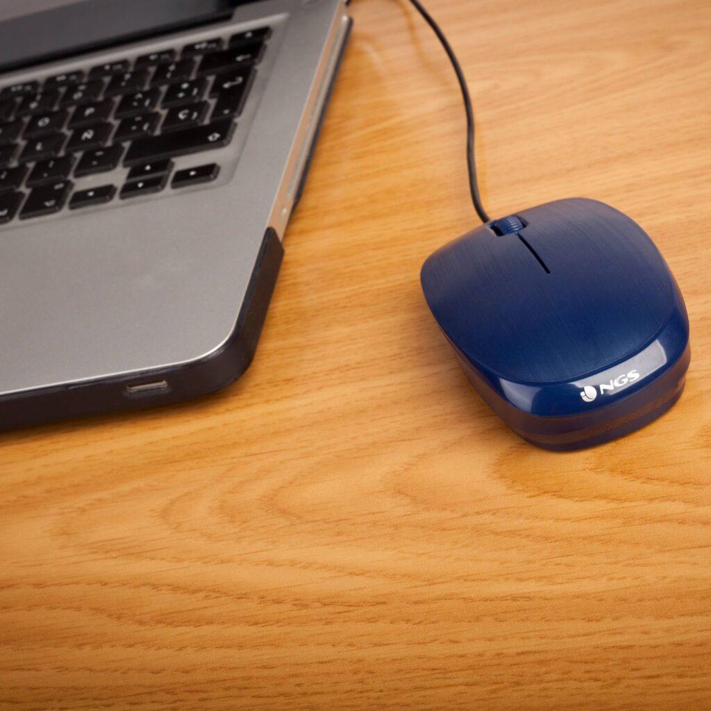 mouse usb 1000dpi albastru flame blue ngs 1