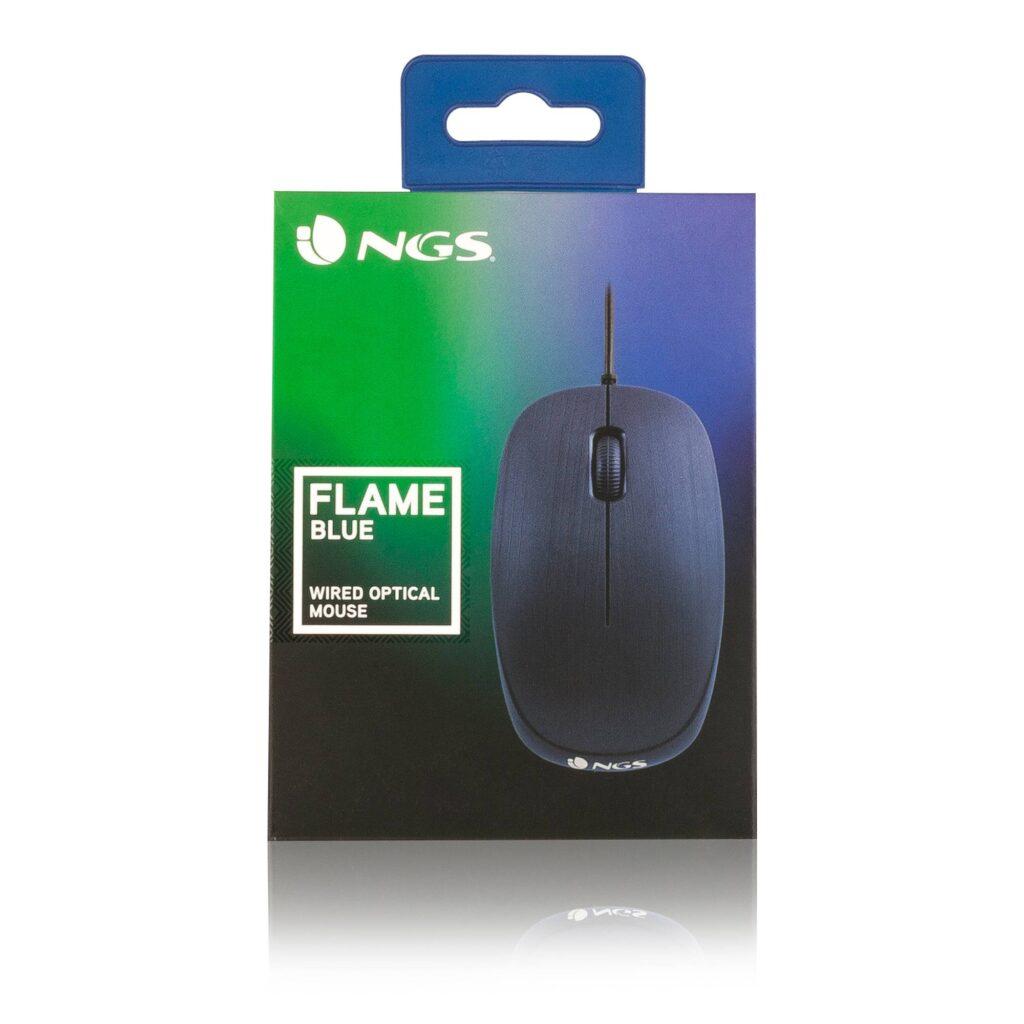 mouse usb 1000dpi albastru flame blue ngs 4