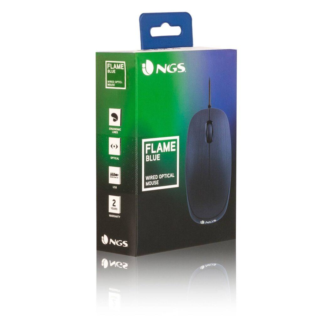 mouse usb 1000dpi albastru flame blue ngs 5