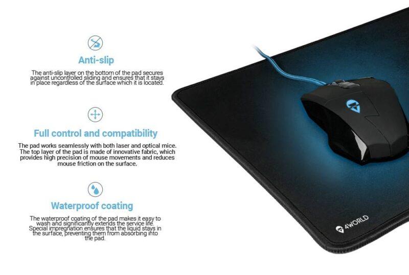 mousepad gaming 40x32x04cm gaming2 4world 7
