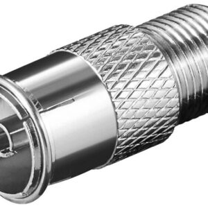 mufa adaptor cablu coaxial mama tv f mama din cupru goobay