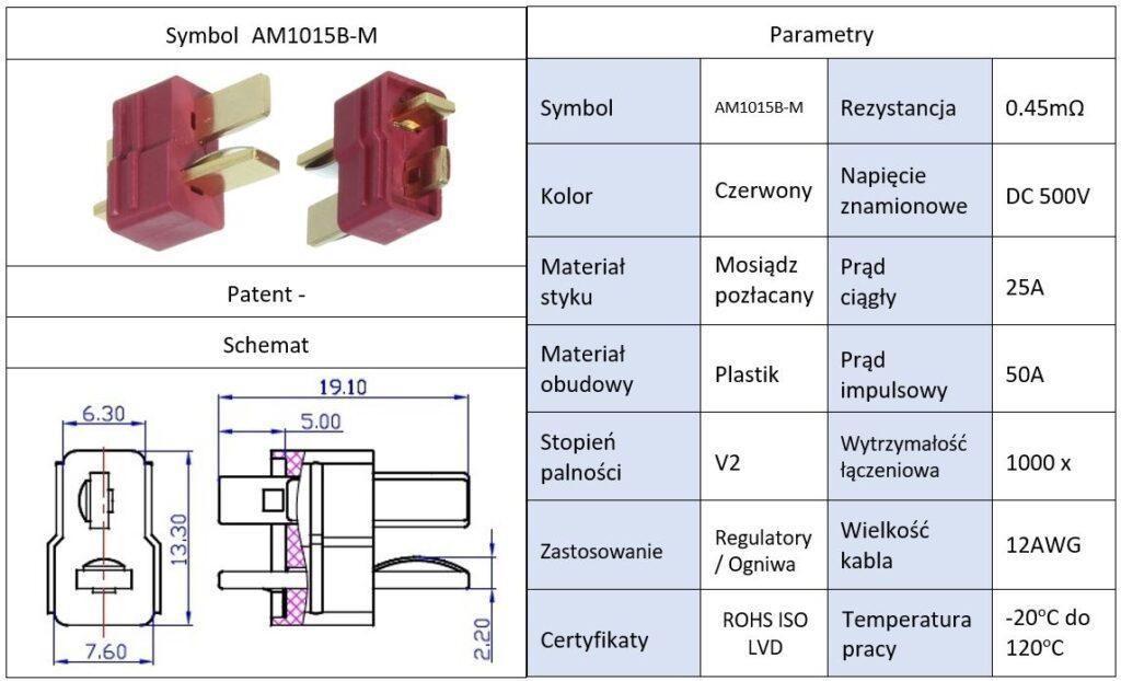 mufa alimentare dc am 1015 tata pin 2 pe cablu lipite 25a amass 4